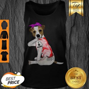 Pretty Women Gifts Jack Russell Terrier Dog Tattoo I Love Mom Tank Top
