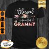 Top Womens Blessed Grammy Floral Grandma Mother’s Day Gift Shirt
