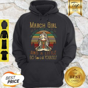 Yoga March Girl I’m Mostly Peace Love And Light And A Little Go fuck Yourself Vintage Hoodie