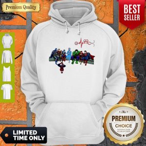 Awesome Nurse And Superheroes Heartbeat Stethoscope Hoodie