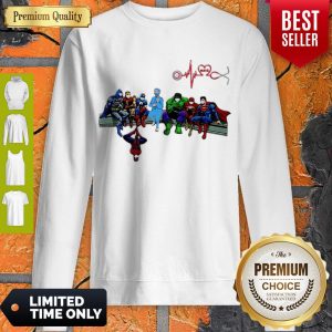 Awesome Nurse And Superheroes Heartbeat Stethoscope Sweatshirt