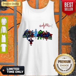 Awesome Nurse And Superheroes Heartbeat Stethoscope Tank Top