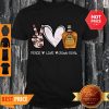 Awesome Peace Love Crown Royal whisky Canada Shirt