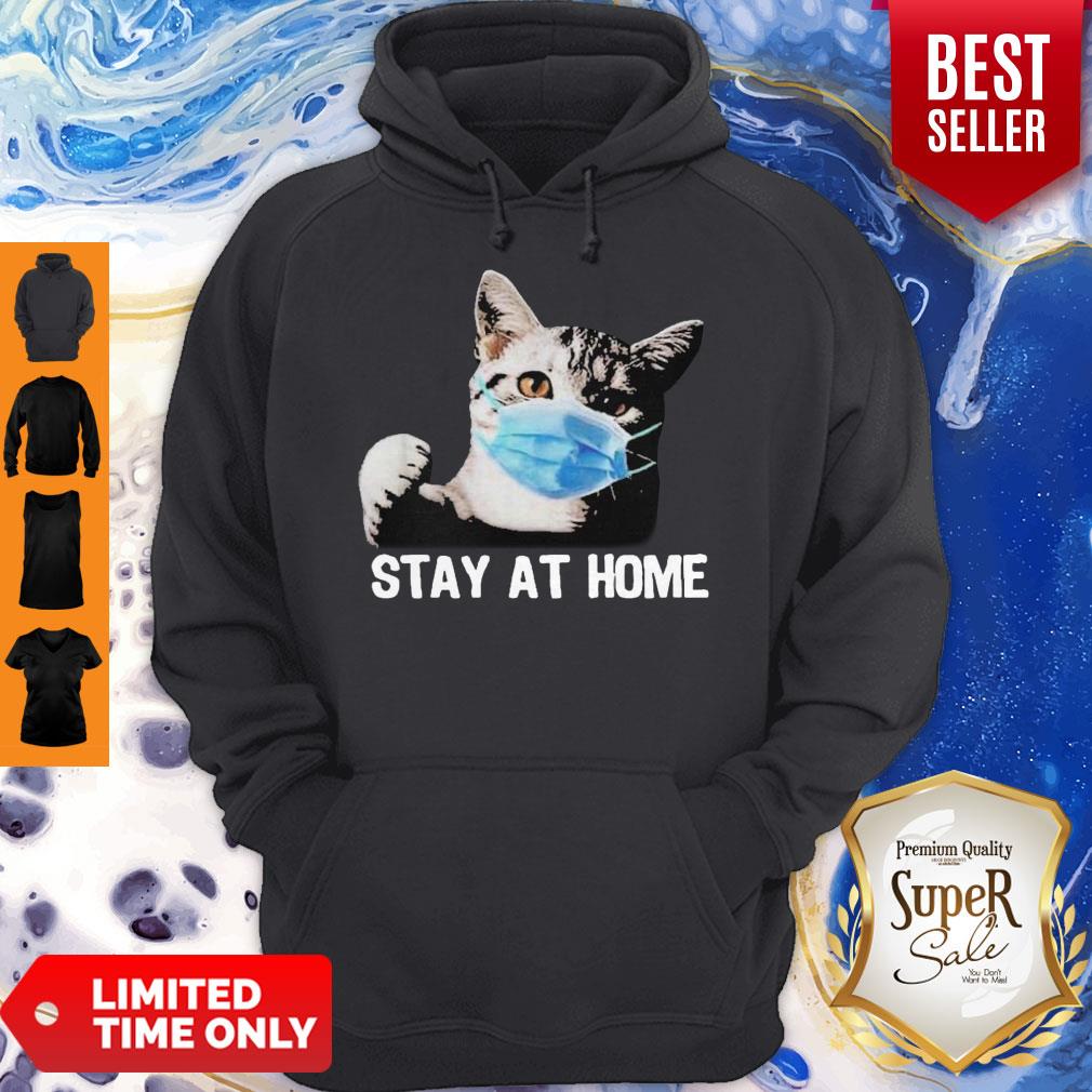 Premium Cat Mask Stay At Home Hoodie Premium Cat Mask Stay At Home Hoodie