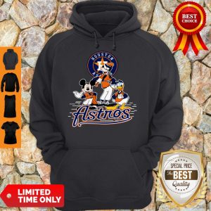 Funny Mickey Mouse Goofy And Donald Duck Houston Astros Hoodie