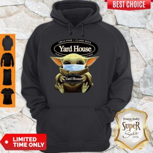 Top Baby Yoda Face Mask Hug Yard House Hoodie