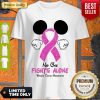 Mickey Mouse No One Fights Alone Breast Cancer Awareness Shirt