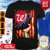 Official Walgreens Logo And America Flag Shirt