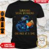 Nice Dragon Book Surviving Social Distancing One Page At A Time Shirt