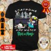 Premium Cartoon Stay Home And Watch Rick And Morty Shirt