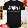 Awesome Version Peace Sign Love Cows Shirt