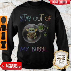 Cute Baby Yoda Corona 2020 Stay Out Of My Bubble Sweatshirt