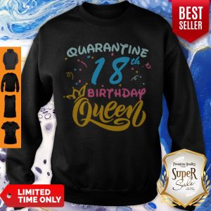 Born In 2002 My 18th Birthday Queen Quarantine Social Distancing Quarantined Birthday Sweatshirt