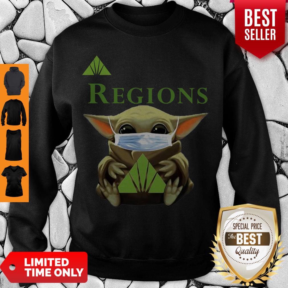 Premium Baby Yoda Mask Regions Coronavirus Sweatshirt Premium Baby Yoda Mask Regions Coronavirus Sweatshirt
