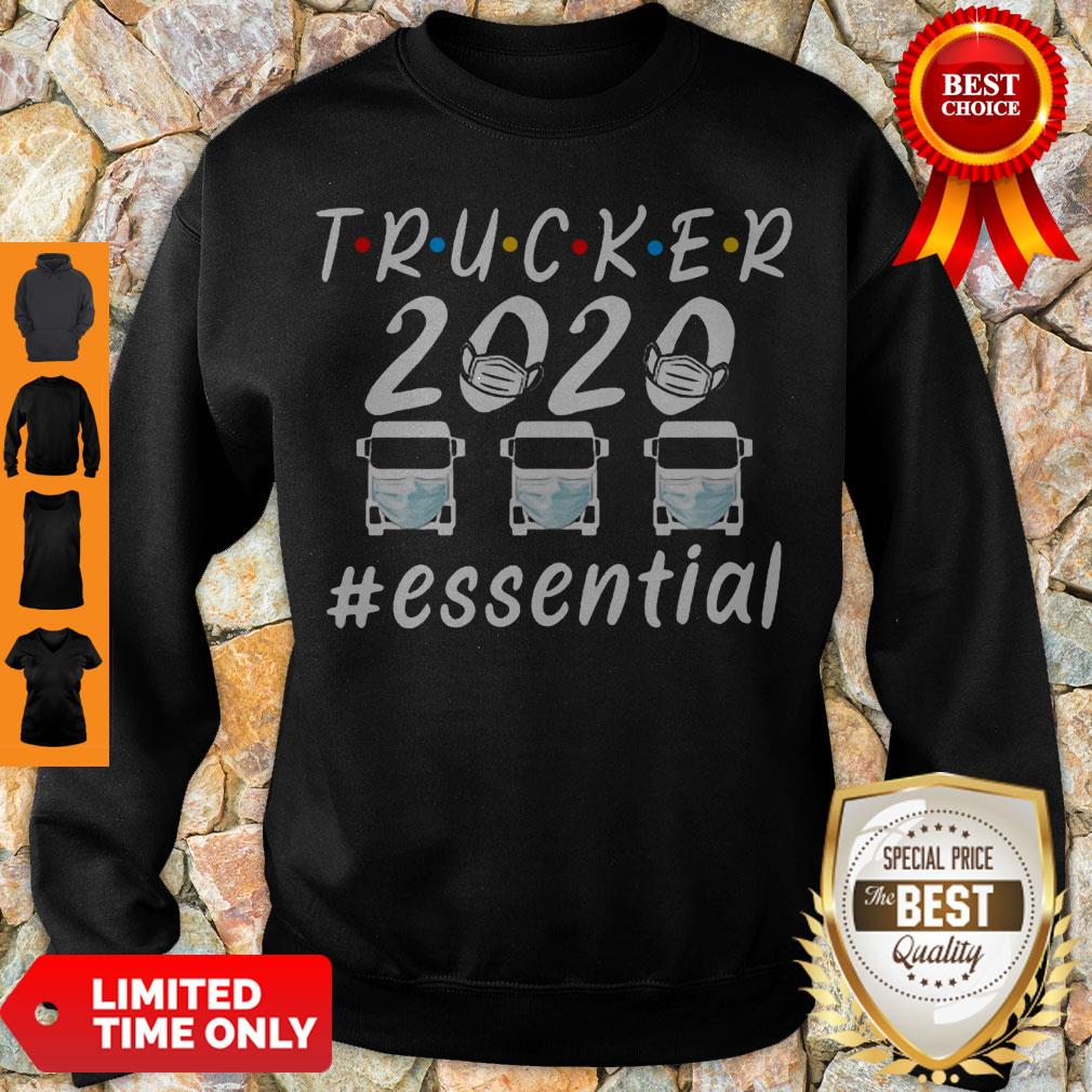 Awesome Trucker 2020 Essential Coronavirus Sweatshirt Awesome Trucker 2020 Essential Coronavirus Sweatshirt