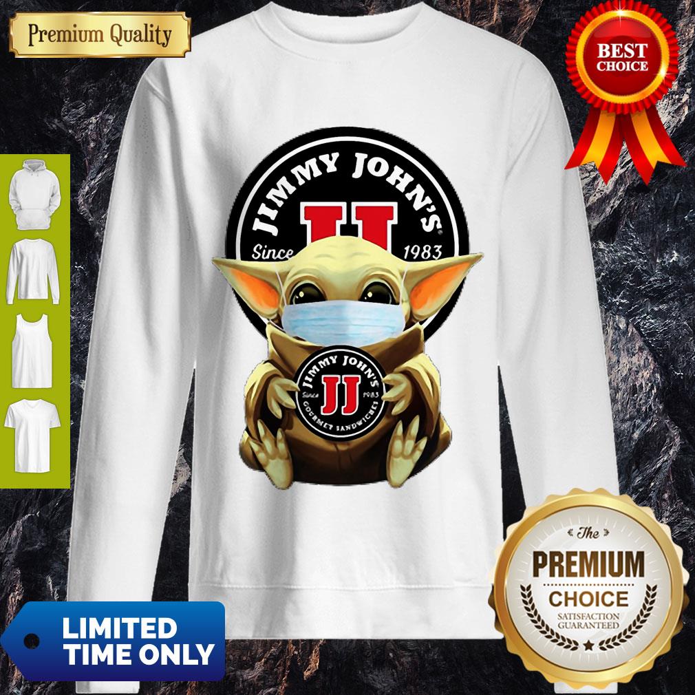 Premium Star Wars Baby Yoda Face Mask Hug Jimmy Johns Sweatshirt Premium Star Wars Baby Yoda Face Mask Hug Jimmy Johns Sweatshirt