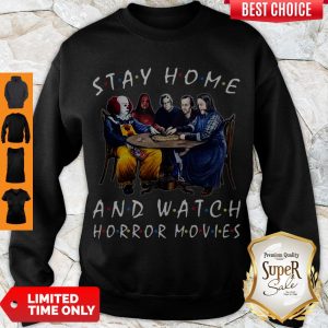 Cute Stay Home And Watch Horror Movies Covid-19 Sweatshirt
