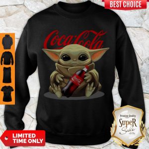 Top Star Wars Baby Yoda Hug Coca Cola Sweatshirt