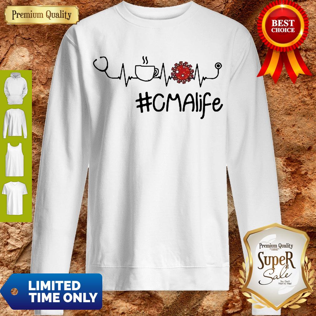 Official Heartbeat Cmalife Stethoscope Coffee Coronavirus Sweatshirt Official Heartbeat Cmalife Stethoscope Coffee Coronavirus Sweatshirt