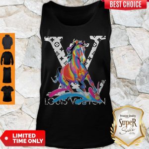 Perfect Louis Vuitton Horse watercolor Tank Top