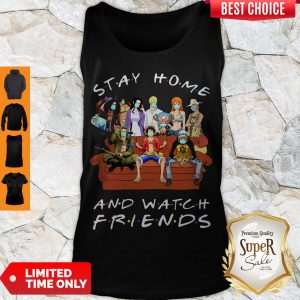 Cute One Piece Stay Home And Watch Friends Coronavirus Tank Top