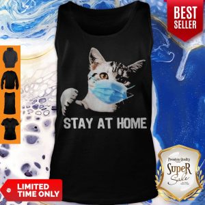Premium Cat Mask Stay At Home Tank Top