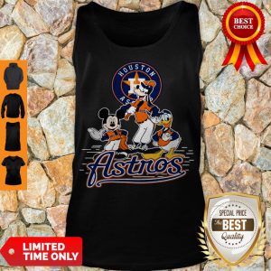 Funny Mickey Mouse Goofy And Donald Duck Houston Astros Tank Top