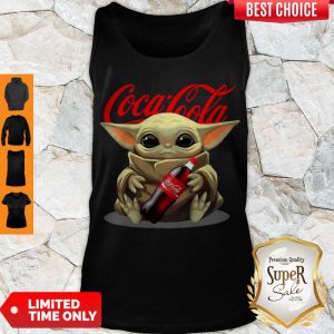 Top Star Wars Baby Yoda Hug Coca Cola Tank Top