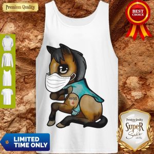 Funny Horse Mask Nurse Tattoos Coronavirus Tank Top