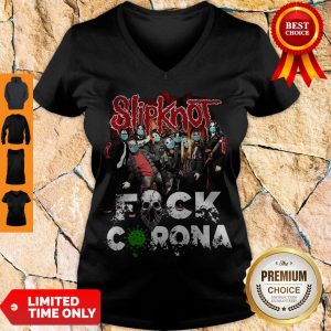 Awesome Slipknot Band Fuck Corona V-neck