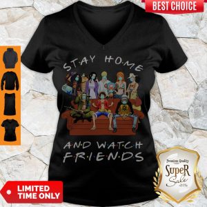 Cute One Piece Stay Home And Watch Friends Coronavirus V-neck