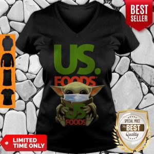 Funny Baby Yoda Mask US Foods Coronavirus V-neck