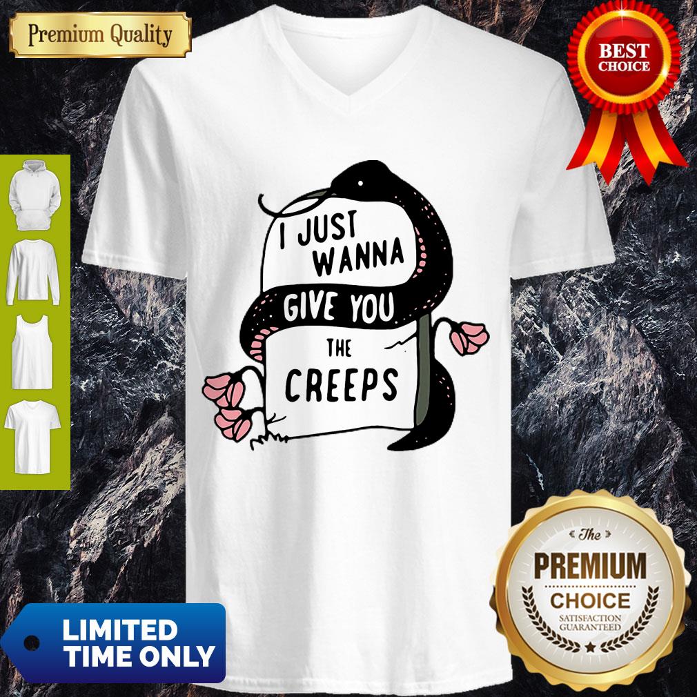 Pretty Snake I Just Wanna Give You The Creeps V-neck Pretty Snake I Just Wanna Give You The Creeps V-neck