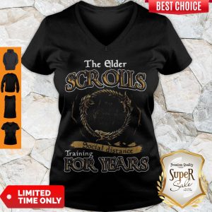 Nice The Elder Scrolls Social Distance Training For Years V-neck