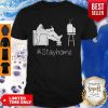 Bigfoot Watching Tv Stay Home Shirt