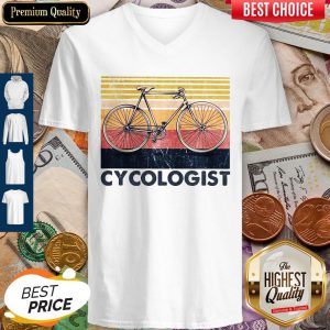 Cycling Cycologist Vintage V-neck