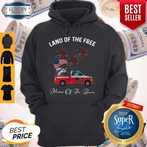 Dolphin Land Of The Free Home Of The Brave Car American Flag Veteran Independence Day Hoodie