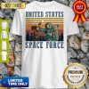 Nice Retro Vintage United States Space Force Punch The Alien Shirt
