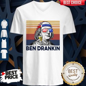 Premium US Drink Ben Drankin V-neck