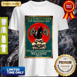 Salem Sanctuary For Wayward Cats Ferals And Familiars Welcome Est 1692 Shirt
