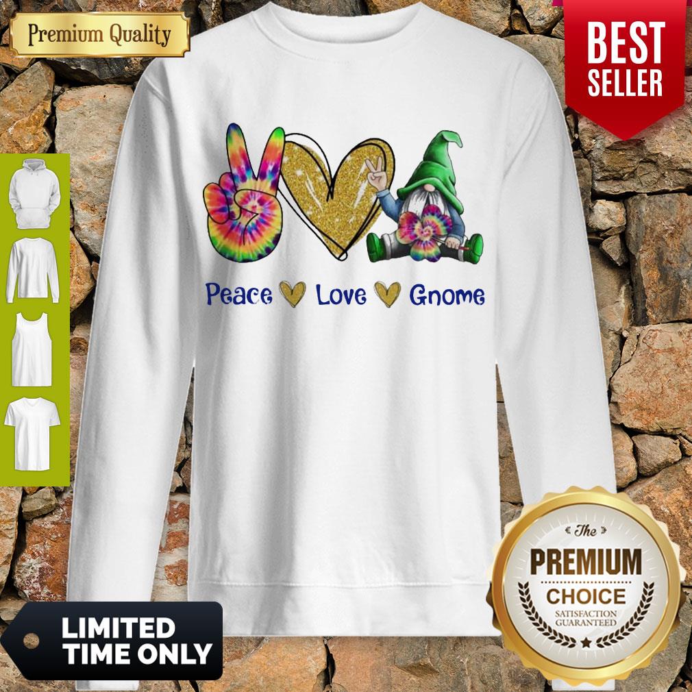 Funny Peace Love Gnome Diamond Sweatshirt Funny Peace Love Gnome Diamond Sweatshirt