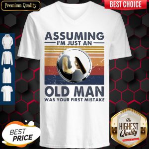 United Association Assuming I'm Just An Old Lady Was Your First Mistake Vintage V-neck