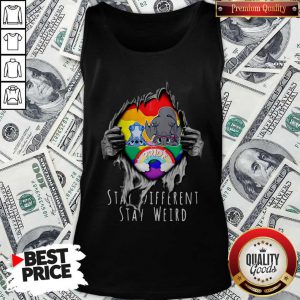 Blood Inside Me Stitch And Night Fury Stay Different Stay Weird Tank Top