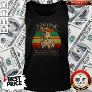 Cancer Girl The Soul Of A Witch The Fire Of A Lioness The Heart Of A Hippie The Mouth Of A Sailor Vintage Retro Tank Top