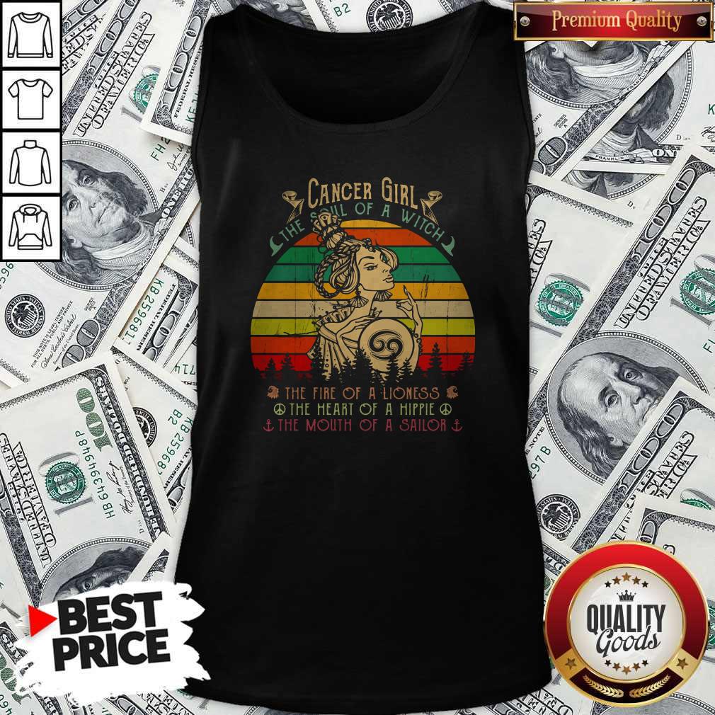 Cancer Girl The Soul Of A Witch The Fire Of A Lioness The Heart Of A Hippie The Mouth Of A Sailor Vintage Retro Tank Top Cancer Girl The Soul Of A Witch The Fire Of A Lioness The Heart Of A Hippie The Mouth Of A Sailor Vintage Retro Tank Top