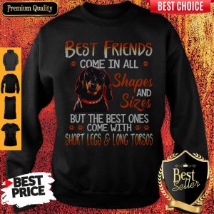 Dachshund Best Friends Come In All Shapes And Sizes Sweatshirt