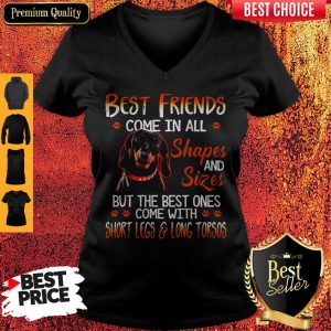 Dachshund Best Friends Come In All Shapes And Sizes V-neck