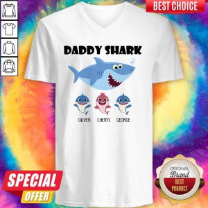 Daddy Shark Oliver Cheryl George V-neck