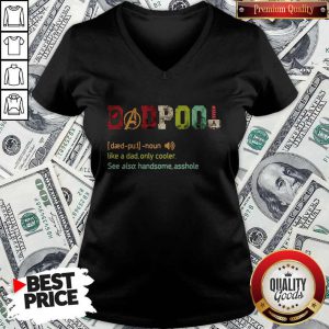 Deadpool Definition Like A Dad Only Cooler Vintage V-neck