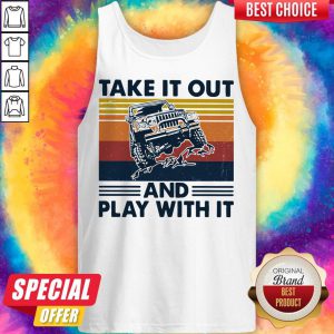 Jeep Take It Out And Play With It Vintage Retro Tank Top